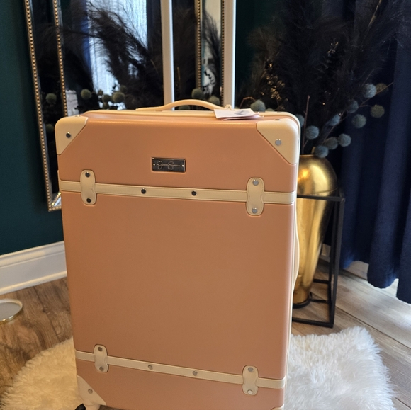Jessica Simpson Handbags - Jessica Simpson 24"Hardside Vintage Laugage Color:Rose Gold4 Spinner New